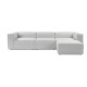 Corner Sofa Fora - Grey Grey Corner Sofa Fora - Grey Grey