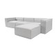 Corner Sofa Fora - Grey Grey Corner Sofa Fora - Grey Grey