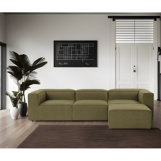 Γωνιακός Καναπές - Fora - Χρώμα Πράσινο - 296x185x66 Γωνιακός Καναπές - Fora - Χρώμα Πράσινο - 296x185x66