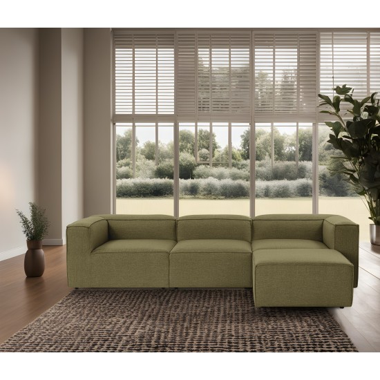 Γωνιακός Καναπές - Fora - Χρώμα Πράσινο - 296x185x66 Γωνιακός Καναπές - Fora - Χρώμα Πράσινο - 296x185x66