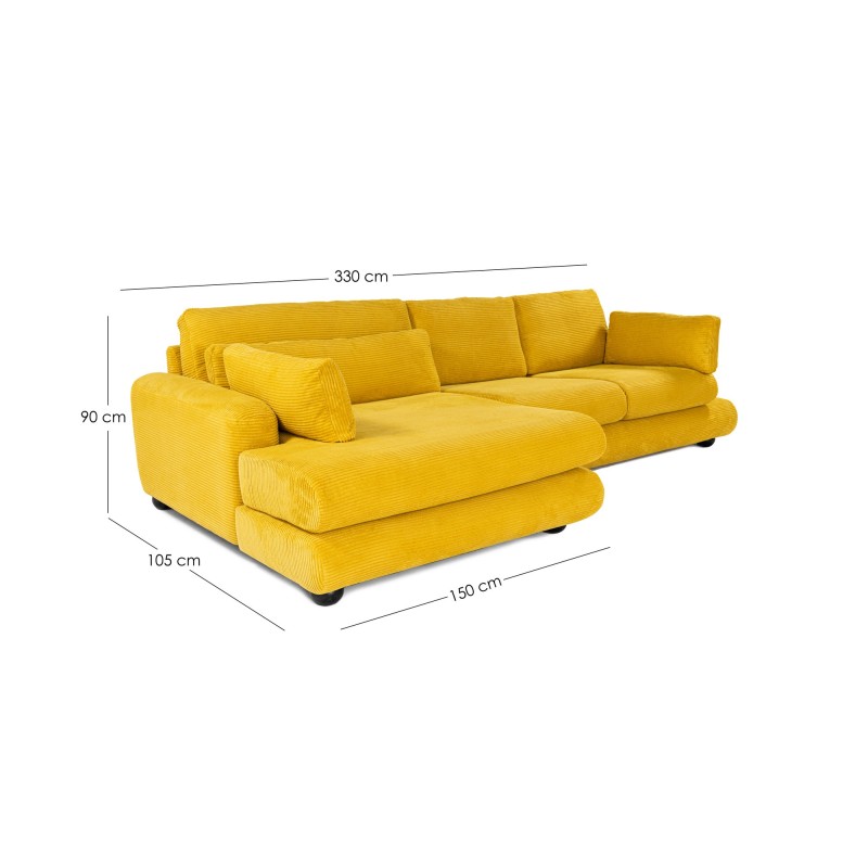 Corner Sofa River Corner Left (Chl-2R) - Olive Green Olive Green