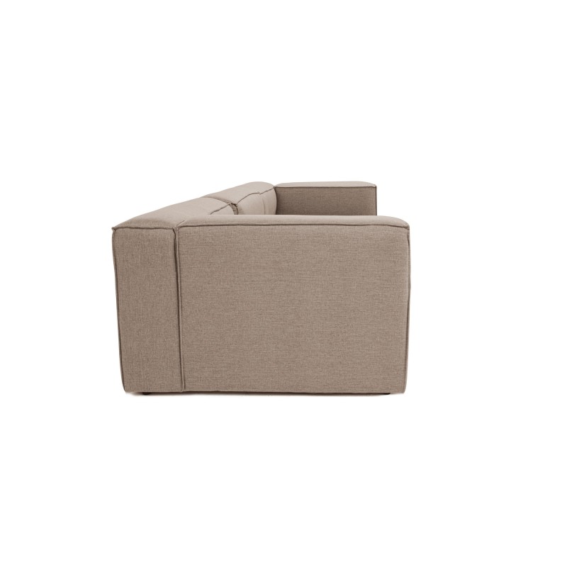 Τριθέσιος Καναπές - Fora - Χρώμα Καφέ - 296x248x66εκ