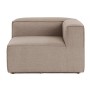 1-Seat Sofa Fora 1R - Brown Brown
