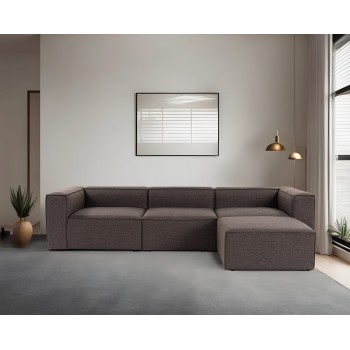 Corner Sofa Fora - Dark Brown Dark Brown