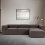 Corner Sofa Fora - Dark Brown Dark Brown