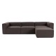 Corner Sofa Fora - Dark Brown Dark Brown