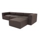 Corner Sofa Fora - Dark Brown Dark Brown