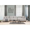 Γωνιακός Καναπές Αριστερή Γωνία - Padova - Χρώμα Light Grey - 385x200x70εκ