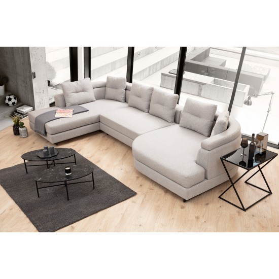Corner Sofa Padova Corner-2-Left - Light Grey Light Grey Corner Sofa Padova Corner-2-Left - Light Grey Light Grey