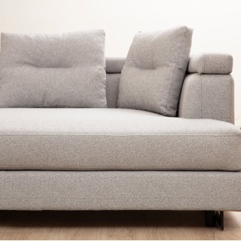Γωνιακός Καναπές Αριστερή Γωνία - Padova - Χρώμα Light Grey - 385x200x70εκ