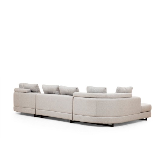 Corner Sofa Padova Corner-2-Left - Light Grey Light Grey Corner Sofa Padova Corner-2-Left - Light Grey Light Grey