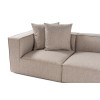 Atelier del Sofa Corner Sofa Sora (L1-O1-O1-1R-POUFFE ) - Sand Beige Sand Beige