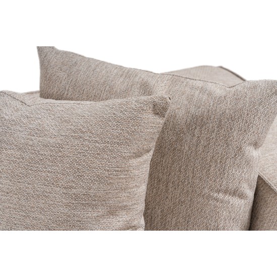 Corner Sofa Sora (L1-O1-O1-1R-POUFFE ) - Sand Beige Sand Beige Atelier del Sofa Corner Sofa Sora (L1-O1-O1-1R-POUFFE ) - Sand Beige Sand Beige
