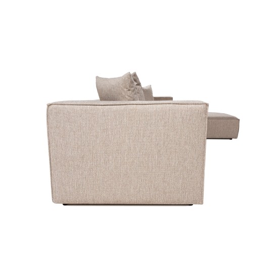 Corner Sofa Sora (L1-O1-O1-1R-POUFFE ) - Sand Beige Sand Beige Atelier del Sofa Corner Sofa Sora (L1-O1-O1-1R-POUFFE ) - Sand Beige Sand Beige