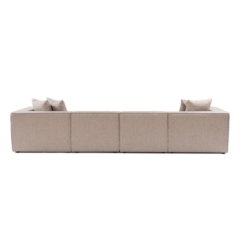 Atelier del Sofa Corner Sofa Sora (L1-O1-O1-1R-POUFFE ) - Sand Beige Sand Beige