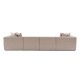Corner Sofa Sora (L1-O1-O1-1R-POUFFE ) - Sand Beige Sand Beige Atelier del Sofa Corner Sofa Sora (L1-O1-O1-1R-POUFFE ) - Sand Beige Sand Beige