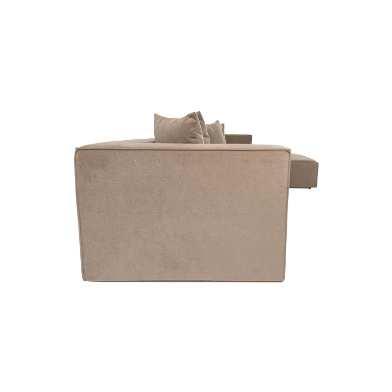 Atelier del Sofa Corner Sofa Sora (L1-O1-O1-1R-POUFFE ) - Cappuccino Cappuccino