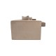 Atelier del Sofa Corner Sofa Sora (L1-O1-O1-1R-POUFFE ) - Cappuccino Cappuccino