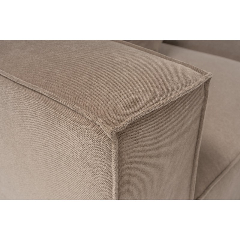 Atelier del Sofa Corner Sofa Sora (L1-O1-O1-1R-POUFFE ) - Cappuccino Cappuccino