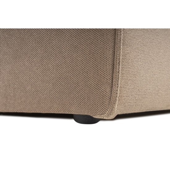 Atelier del Sofa Corner Sofa Sora (L1-O1-O1-1R-POUFFE ) - Cappuccino Cappuccino