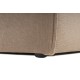 Atelier del Sofa Corner Sofa Sora (L1-O1-O1-1R-POUFFE ) - Cappuccino Cappuccino