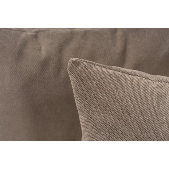 Atelier del Sofa Corner Sofa Sora (L1-O1-O1-1R-POUFFE ) - Cappuccino Cappuccino