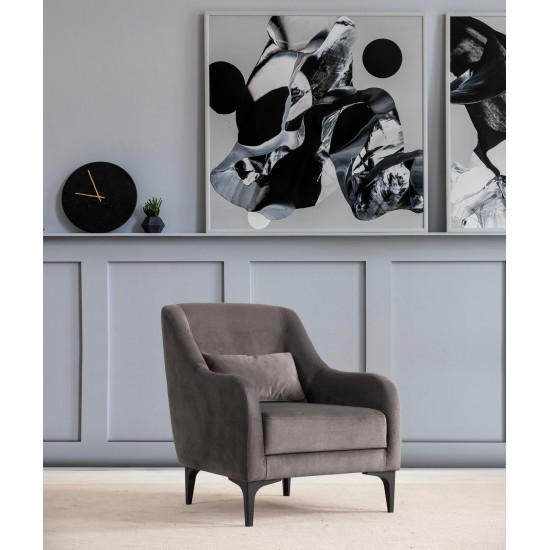 Wing Chair Astana - Anthracite Anthracite Wing Chair Astana - Anthracite Anthracite