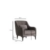 Wing Chair Astana - Anthracite Anthracite