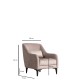 Wing Chair Astana - Beige Beige Wing Chair Astana - Beige Beige