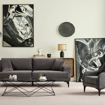 3-Seat Sofa Astana 3 Seater - Anthracite Anthracite