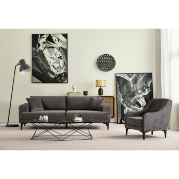 3-Seat Sofa Astana 3 Seater - Anthracite Anthracite