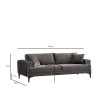 3-Seat Sofa Astana 3 Seater - Anthracite Anthracite