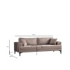 Atelier del Sofa 3-Seat Sofa Astana 3 Seater- Beige Beige