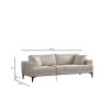 Atelier del Sofa 3-Seat Sofa Astana 3 Seater - Ecru Ecru