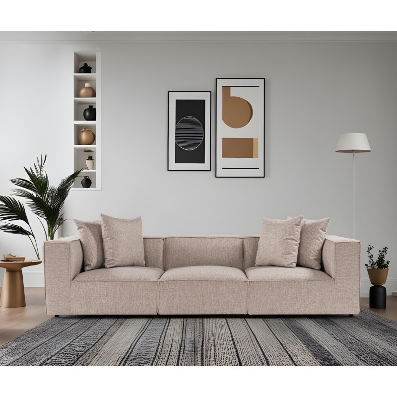 Atelier del Sofa 3-Seat Sofa Sora 3 - Sand Beige Sand Beige
