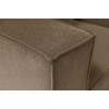 Γωνιακός Καναπές Sora (L1-O1-O1-1R-POUFFE ) - Χρώμα Καφέ - 430x102x75εκ - Δώρο το Πουφ