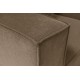 Γωνιακός Καναπές Sora (L1-O1-O1-1R-POUFFE ) - Χρώμα Καφέ - 430x102x75εκ - Δώρο το Πουφ