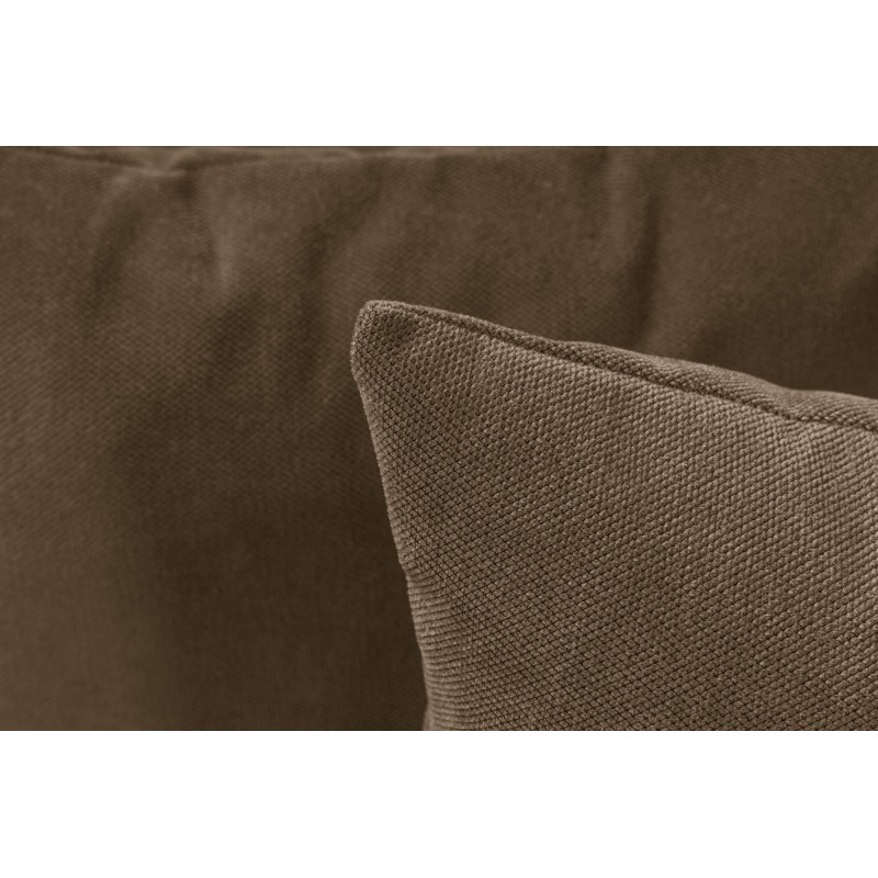 Γωνιακός Καναπές Sora (L1-O1-O1-1R-POUFFE ) - Χρώμα Καφέ - 430x102x75εκ - Δώρο το Πουφ