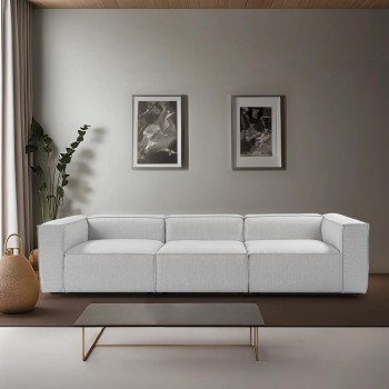 3-Seat Sofa Fora 3 Seater - Light Grey Light Grey