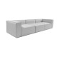 3-Seat Sofa Fora 3 Seater - Light Grey Light Grey 3-Seat Sofa Fora 3 Seater - Light Grey Light Grey