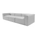 3-Seat Sofa Fora 3 Seater - Light Grey Light Grey 3-Seat Sofa Fora 3 Seater - Light Grey Light Grey