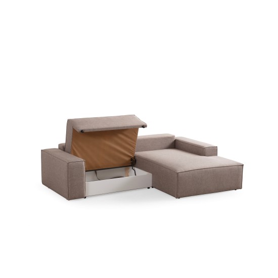 Corner Sofa-Bed Pırlo Corner Right - Brown Brown Corner Sofa-Bed Pırlo Corner Right - Brown Brown