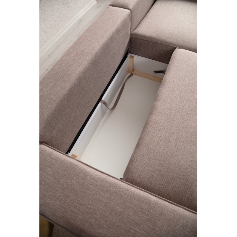 Corner Sofa-Bed Pırlo Corner Right - Brown Brown