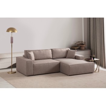 Corner Sofa-Bed Pırlo Corner Right - Brown Brown