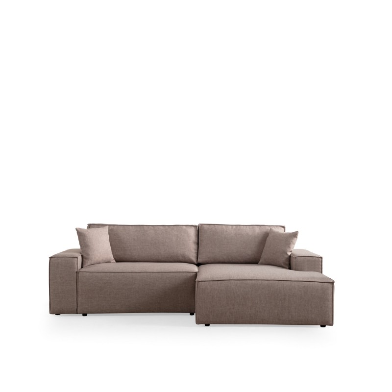 Corner Sofa-Bed Pırlo Corner Right - Brown Brown