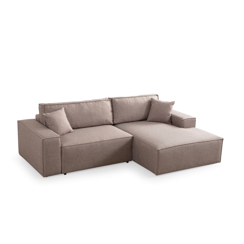 Corner Sofa-Bed Pırlo Corner Right - Brown Brown