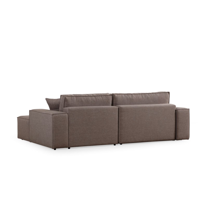 Corner Sofa-Bed Pırlo Corner Right - Brown Brown