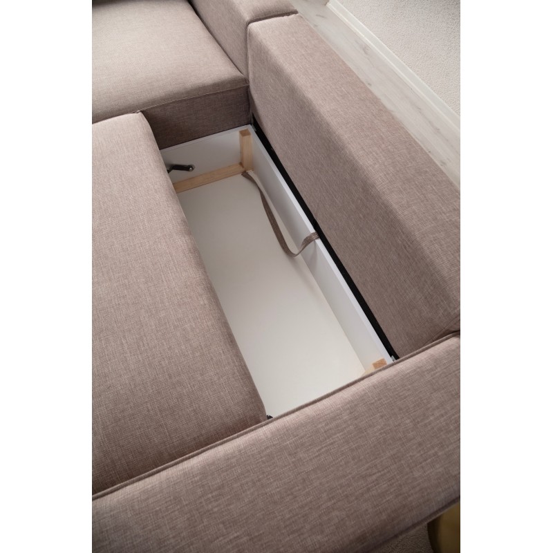 Corner Sofa-Bed Pırlo Corner Left - Brown Brown