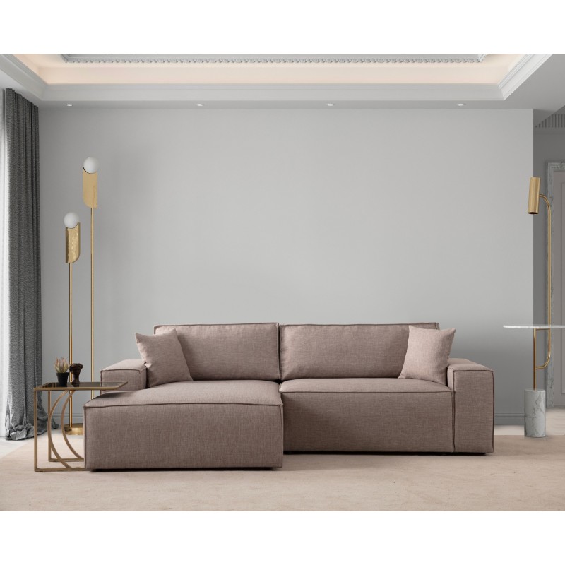 Corner Sofa-Bed Pırlo Corner Left - Brown Brown