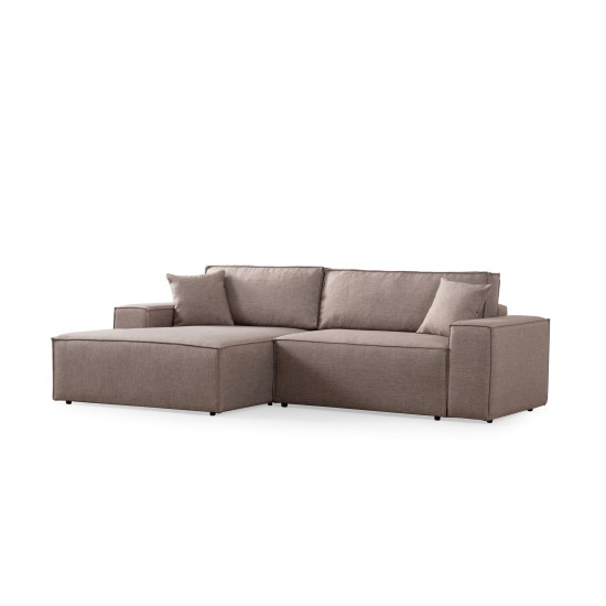 Corner Sofa-Bed Pırlo Corner Left - Brown Brown Corner Sofa-Bed Pırlo Corner Left - Brown Brown